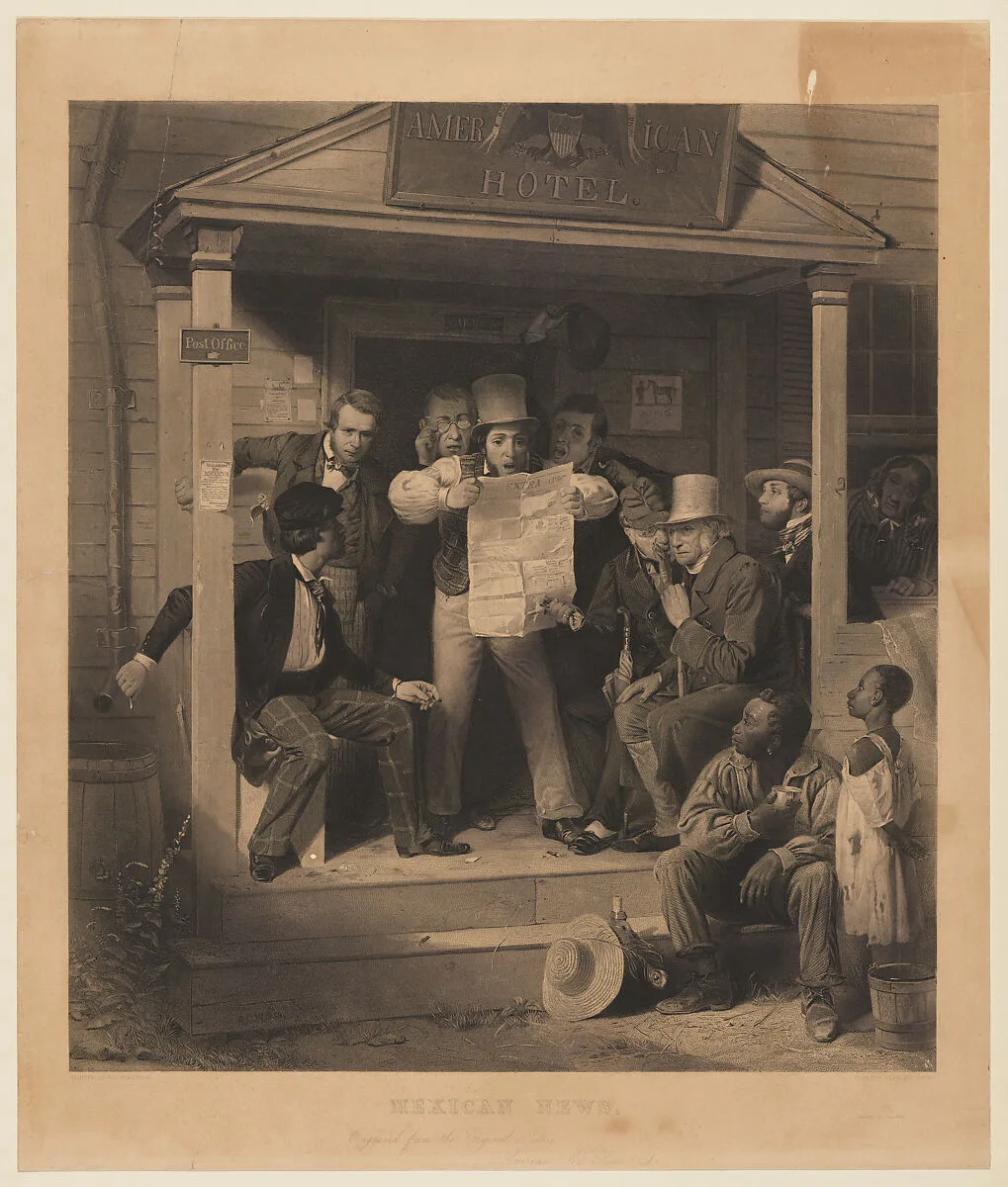 Mexican News — Alfred Jones|American Art Union, New York|Richard Caton Woodville|J. Dalton