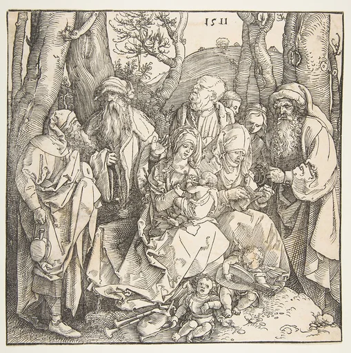 The Holy Family with Saints and Two Musical Angels