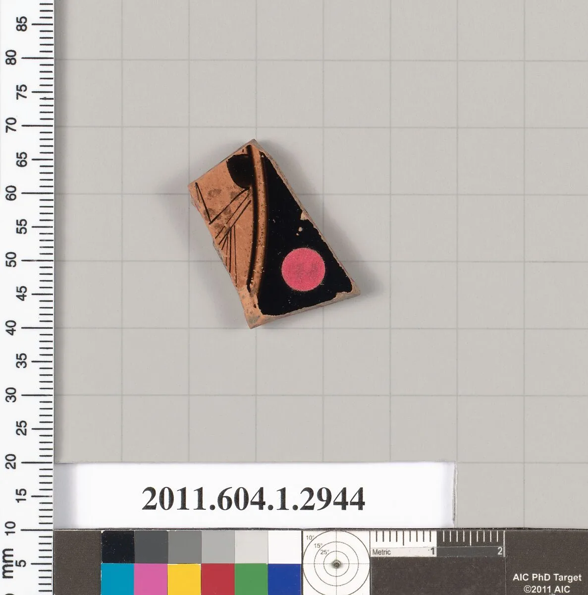 Terracotta fragment of a kylix (drinking cup) — Unknown