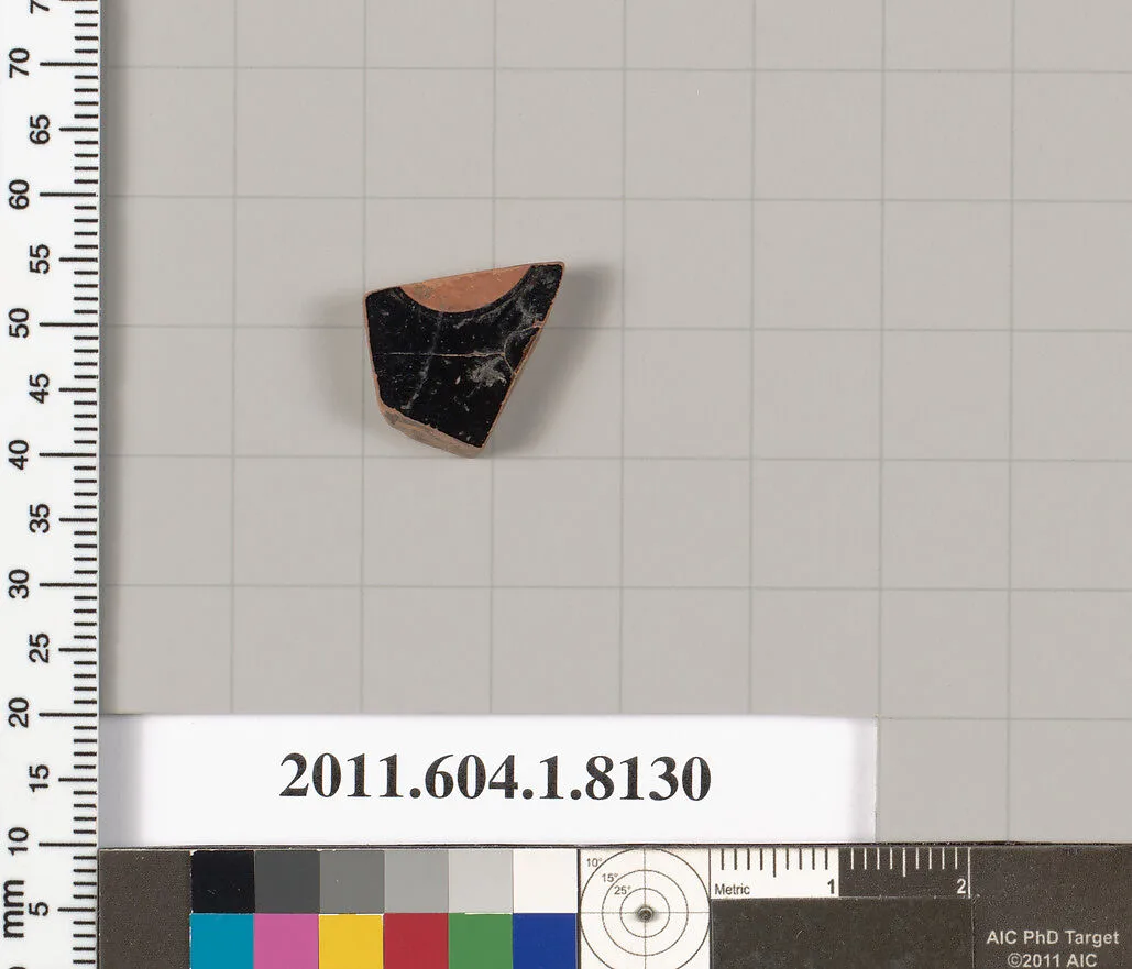 Terracotta fragment of a kylix (drinking cup) — Unknown