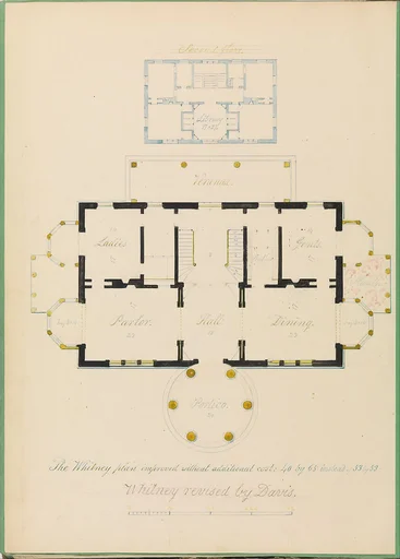 House for Henry Whitney, New Haven, Connecticut (revised plan)