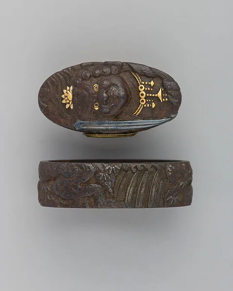 Sword-Hilt Collar and Pommel (Fuchigashira) — Unknown