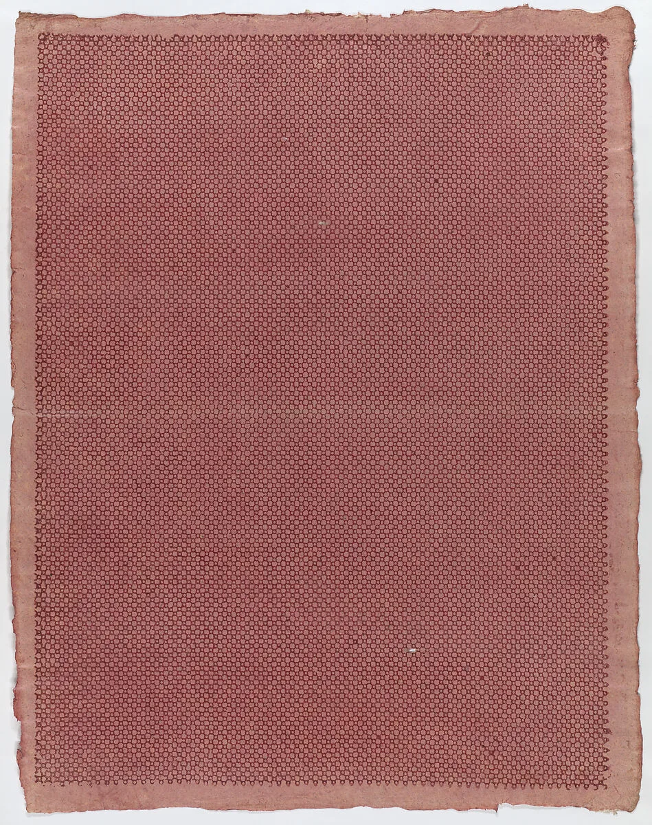 Sheet with an overall honeycomb pattern — Anonymous
