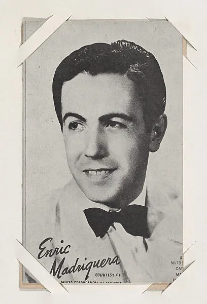 Enric Madriguera from Mutoscope Music Corporation of America series (W409) — International Mutoscope Reel Company