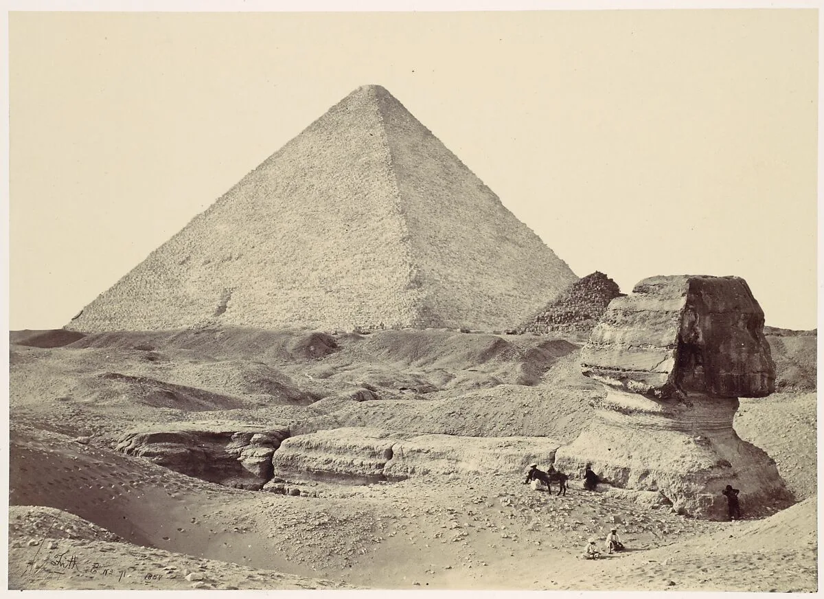 The Sphynx and Great Pyramid, Geezeh — Francis Frith