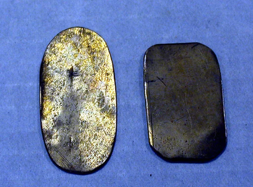 Hammered Brass Oval