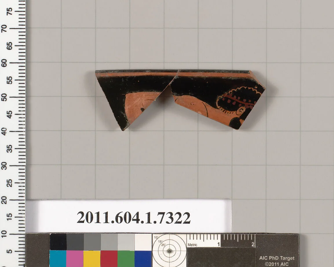 Terracotta rim fragment of a kylix (drinking cup) — Unknown