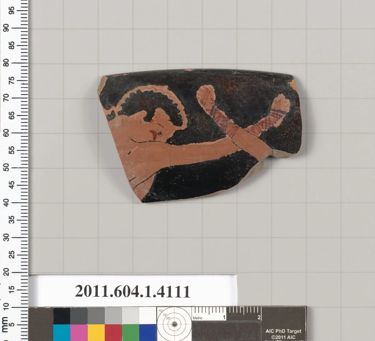 Terracotta rim fragment of a kylix (drinking cup) — Unknown