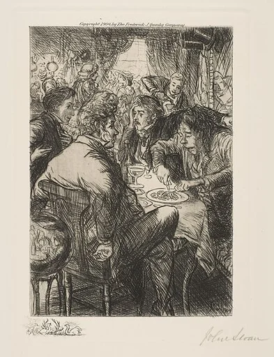 Four Friends at the Cafe