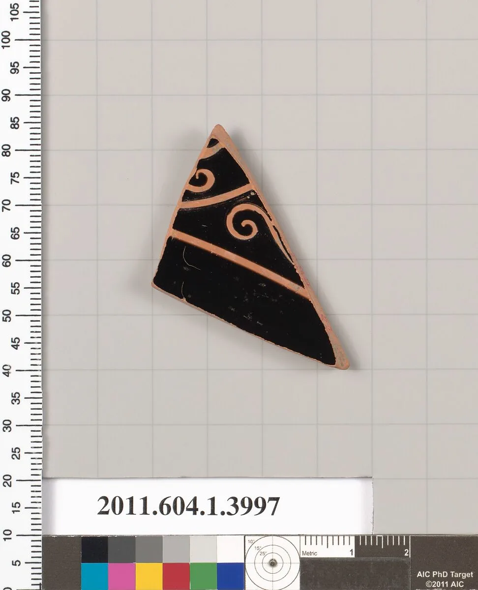 Terracotta fragment of a kylix (drinking cup) — Unknown