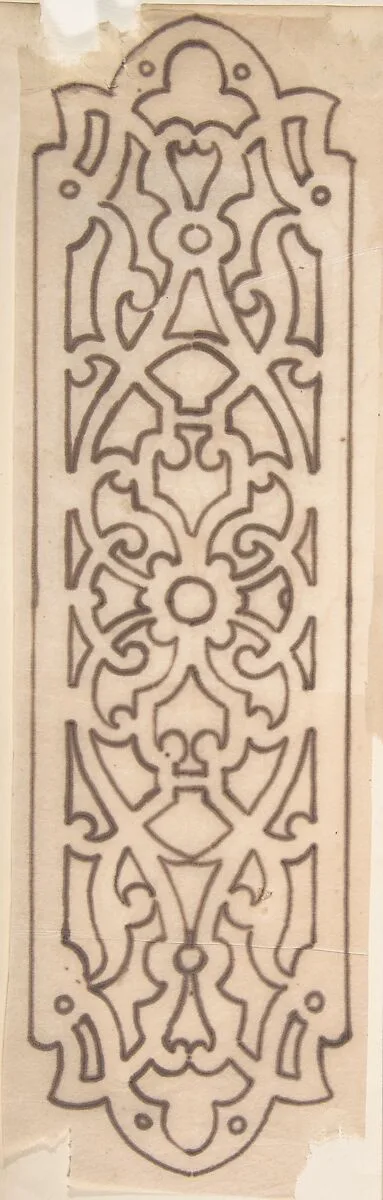 Ornamented Metal Doorplate — Anonymous, British, 19th century