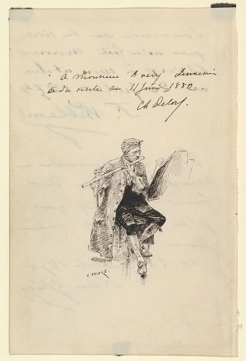 Flutist — Samuel Putnam Avery Sr.|Charles-Edouard Delort