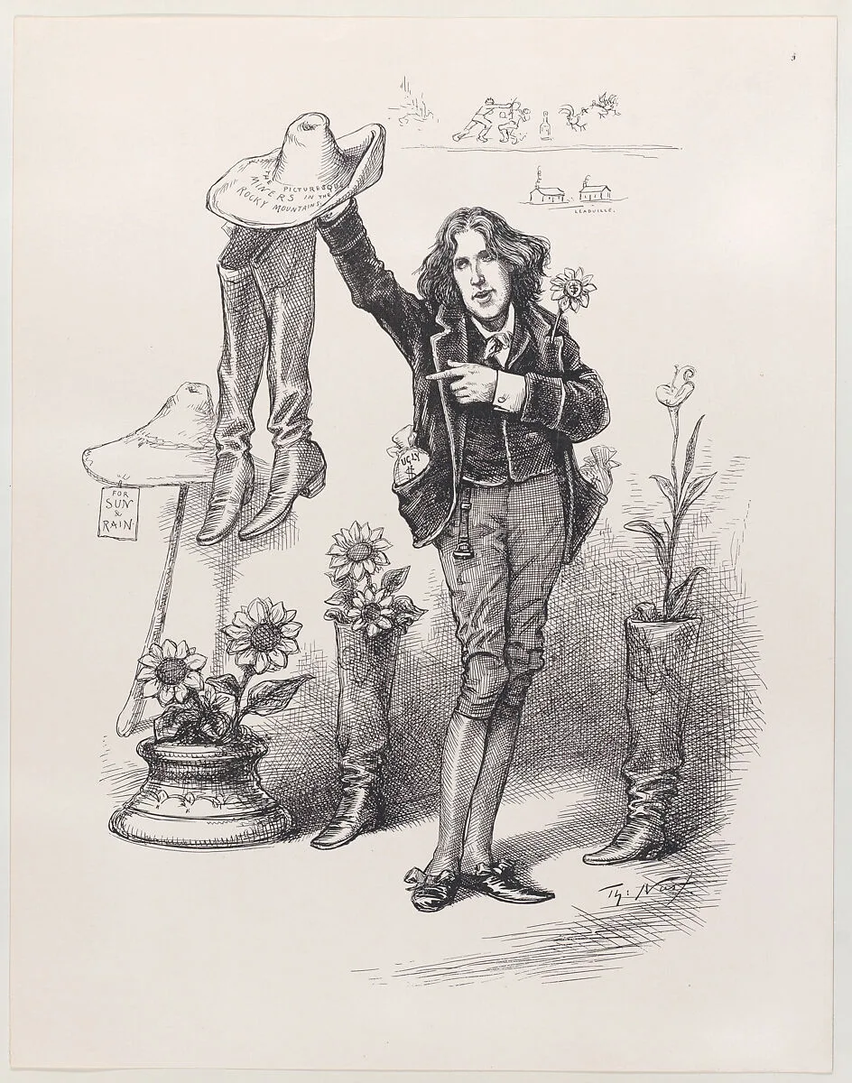 Wilde on Us. Something To "Live Up" To in America (published in "Harper's Bazar," June 10, 1882) — Thomas Nast|Oscar Wilde