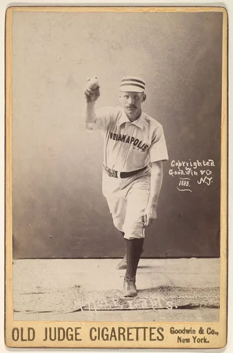 Moffet, Pitcher, Indianapolis, from the series Old Judge Cigarettes