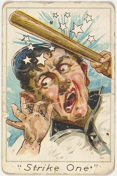 Strike One, from the Baseball Comics series (T203) — Winner Cut Plug Tobacco|P.H. Mayo & Brother, Richmond, Virginia