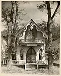 [Victorial Gothic House with Sign Reading "Felica Penso" — Unknown