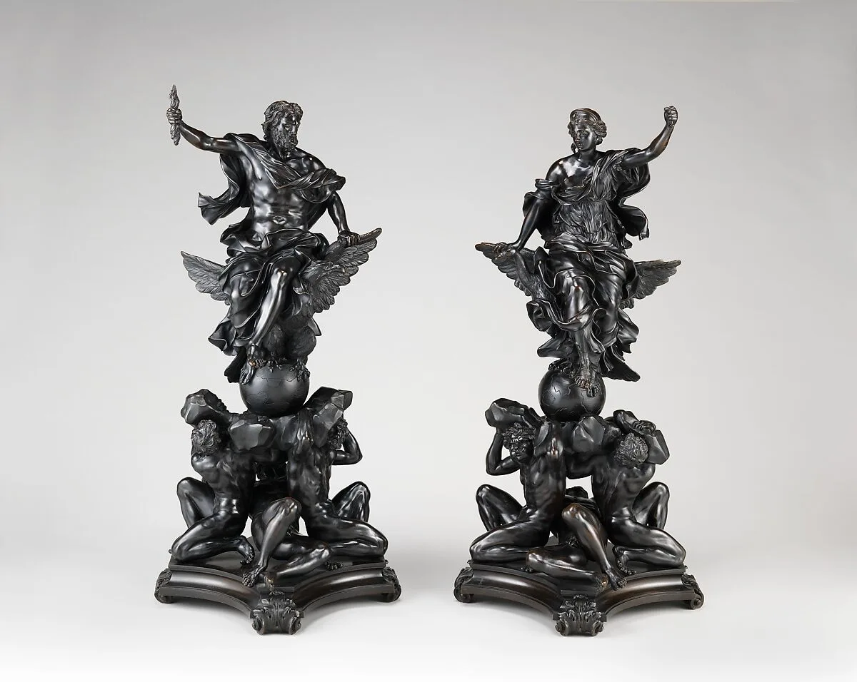 Andiron with figure of Juno (chenet) (one of a pair) — Alessandro Algardi