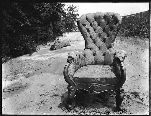 ["Bishop's Chair" on Beach at Old Field, Long Island, New York]