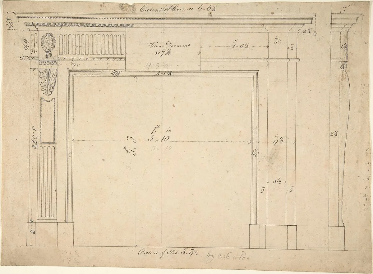 Design for a Chimneypiece — Sir William Chambers