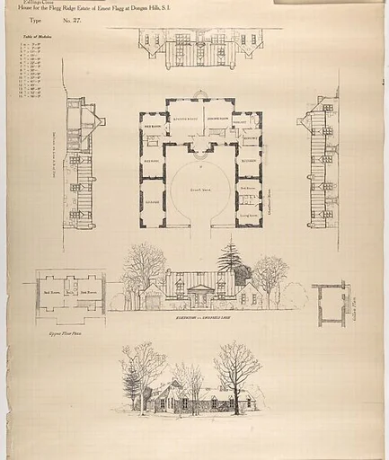House for Flegg Ridge, Estate of Ernest Flagg, at Dongan Hills, S. I.