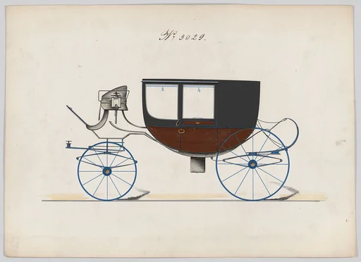 Design for Glass Panel Coach, no. 3029