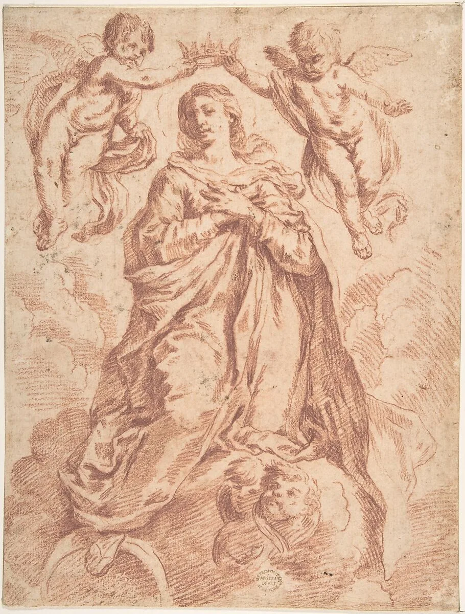 Coronation of the Virgin — Anonymous, Spanish, 17th century