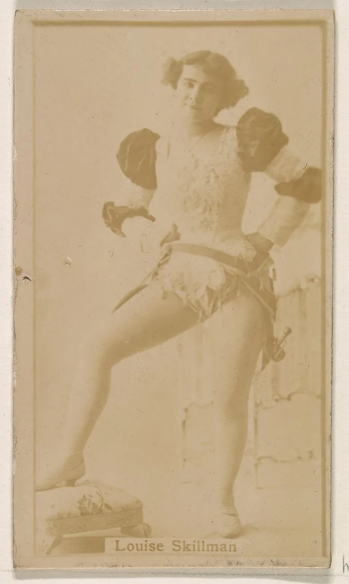 Louise Skillman, from the Actresses series (N245) issued by Kinney Brothers to promote Sweet Caporal Cigarettes — Kinney Brothers Tobacco Company