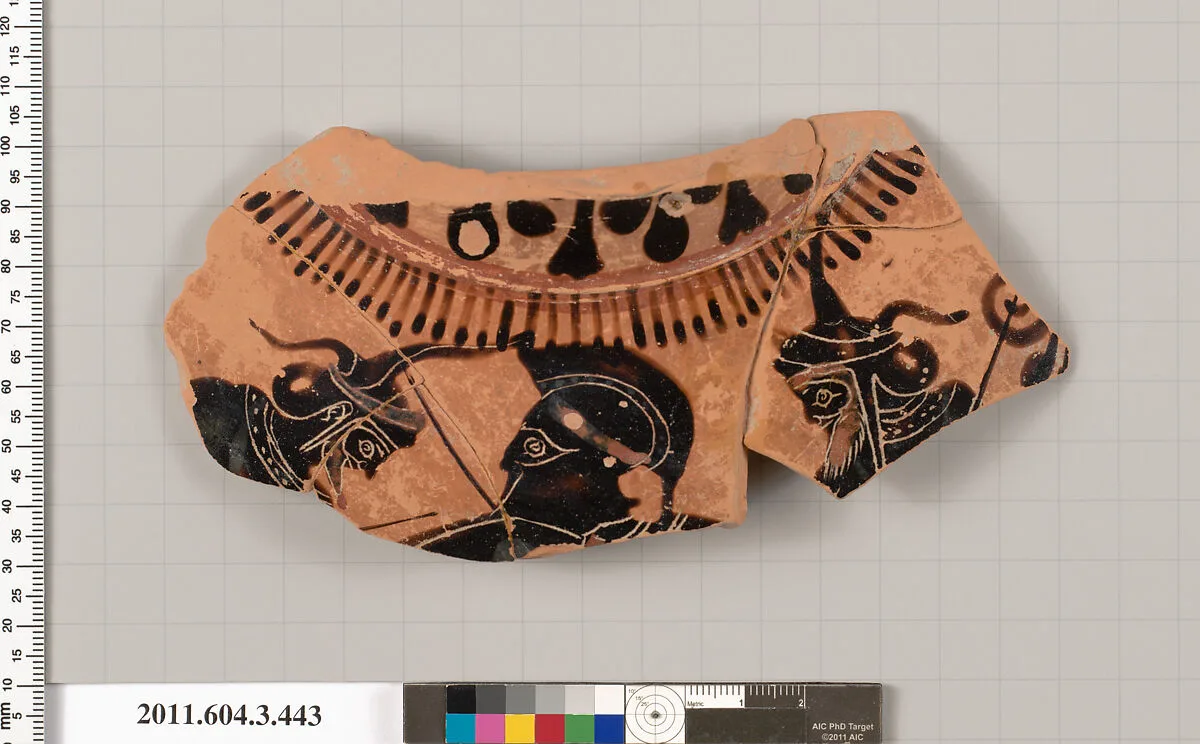 Terracotta fragment of a neck-amphora (jar) — Unknown