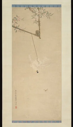 清 陳書 白鸚鵡圖 軸|Cockatoo