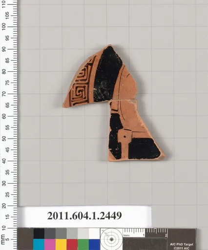 Terracotta fragment of a kylix (drinking cup)