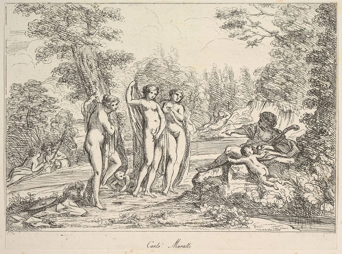 The Judgement of Paris(?) — Carlo Maratti|Giuseppe Canale