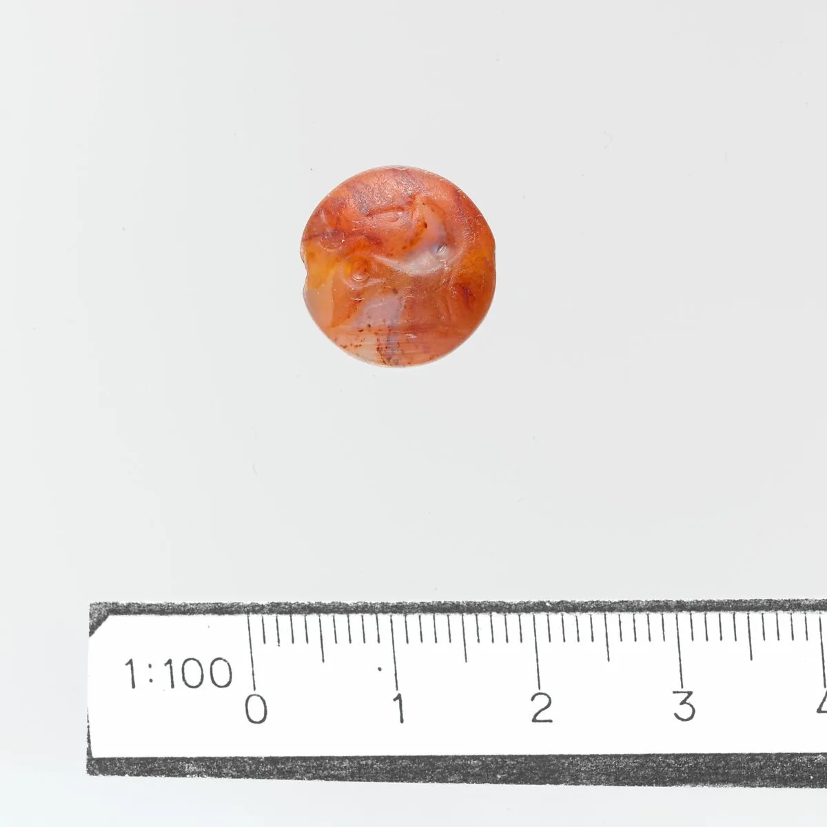 Chalcedony lentoid seal — Unknown