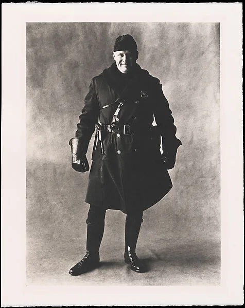 Motorcycle Policeman, New York — Irving Penn