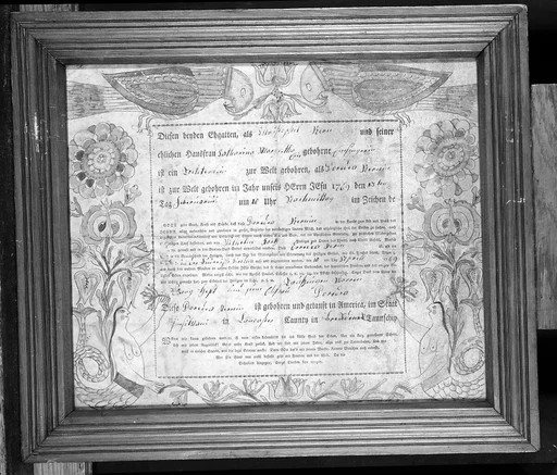 Birth and Baptismal Certificate