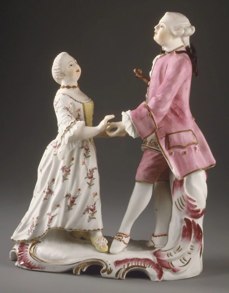 The Dancing Lesson — Höchst Manufactory|Laurentius Russinger