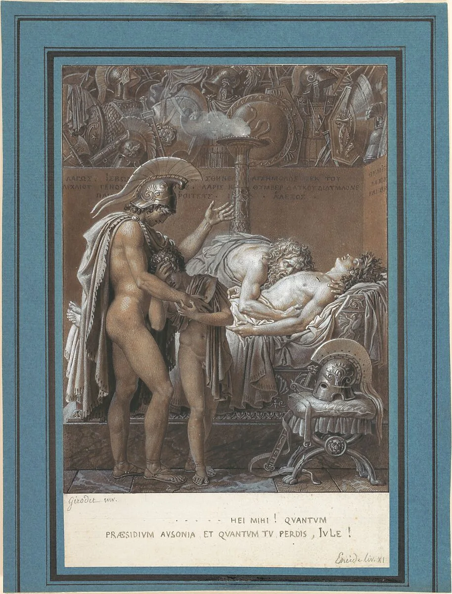 The Mourning of Pallas — Anne Louis Girodet-Trioson