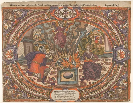 Angel announcing the Birth of Samson, from the Story of Samson