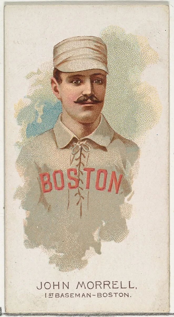 John Morrell, Baseball Player, 1st Baseman, Boston, from World's Champions, Series 2 (N29) for Allen & Ginter Cigarettes — Lindner, Eddy & Claus|Allen & Ginter
