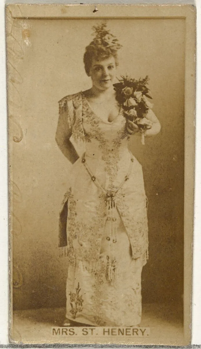 Mrs. St. Henery, from the Actors and Actresses series (N145-8) issued by Duke Sons & Co. to promote Duke Cigarettes — American Tobacco Company|W. Duke, Sons & Co.
