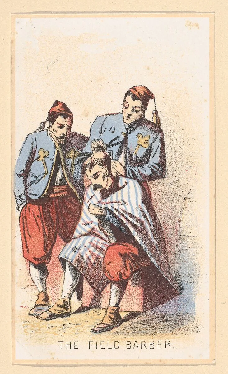 Life in Camp, Part 2: The Field Barber — Winslow Homer|Louis Prang & Co.|Beadle & Co.