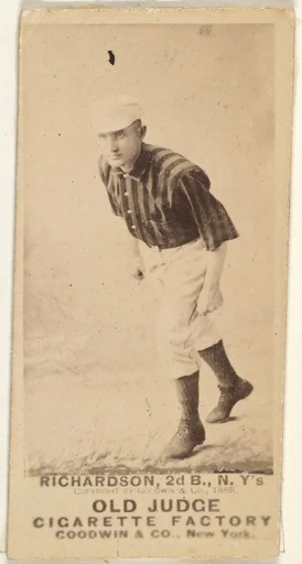 Danny Richardson, 2nd Base, New York, from the Old Judge series (N172) for Old Judge Cigarettes