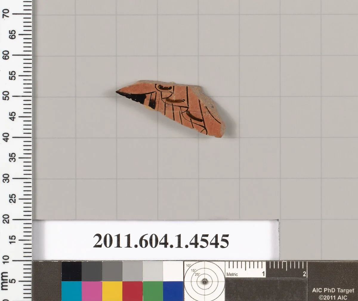 Terracotta fragment of a kylix (drinking cup) — Unknown