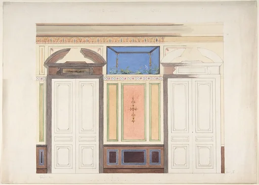 Design for Wall Elevation, Hôtel Candamo