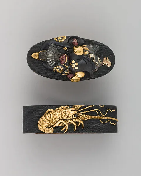 Sword-Hilt Collar and Pommel (Fuchigashira) — Unknown