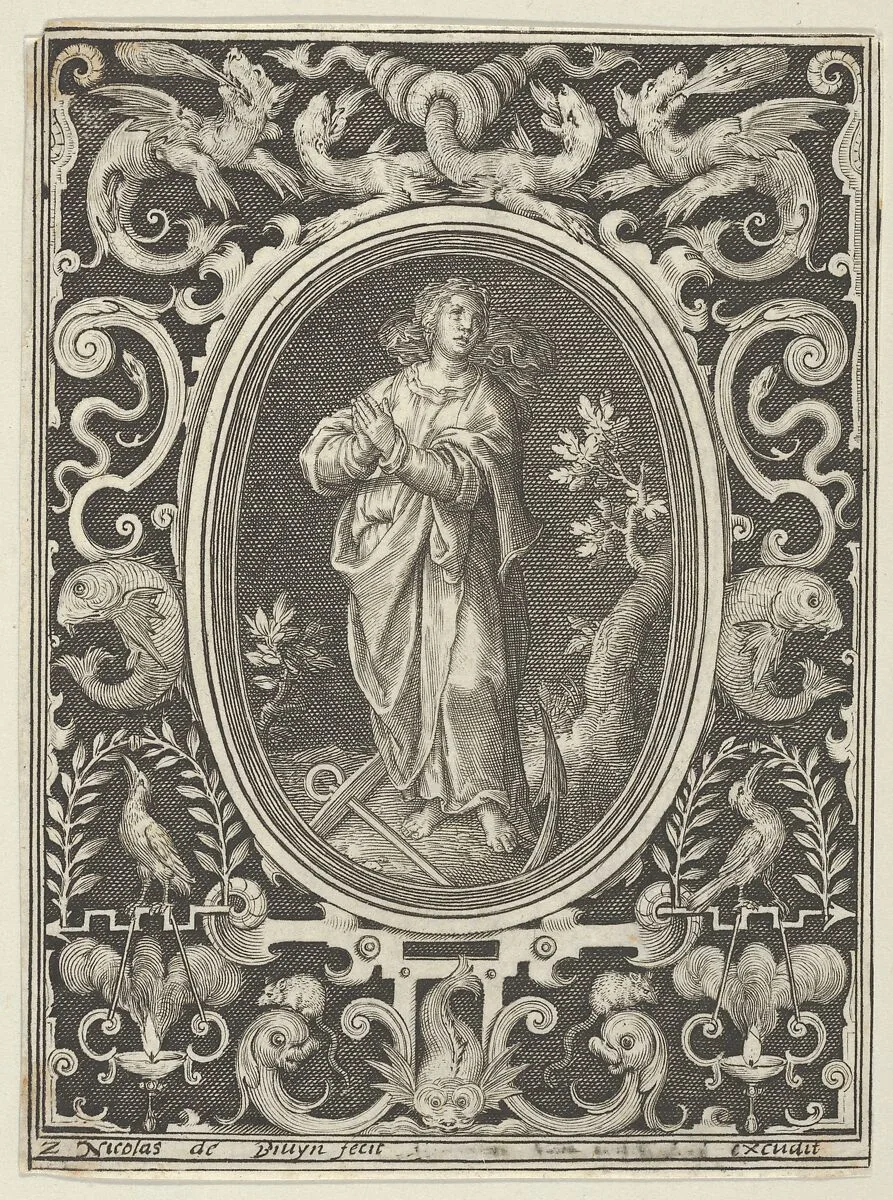 Hope, from the Cardinal Virtues — Nicolaes de Bruyn|Frederick de Wit