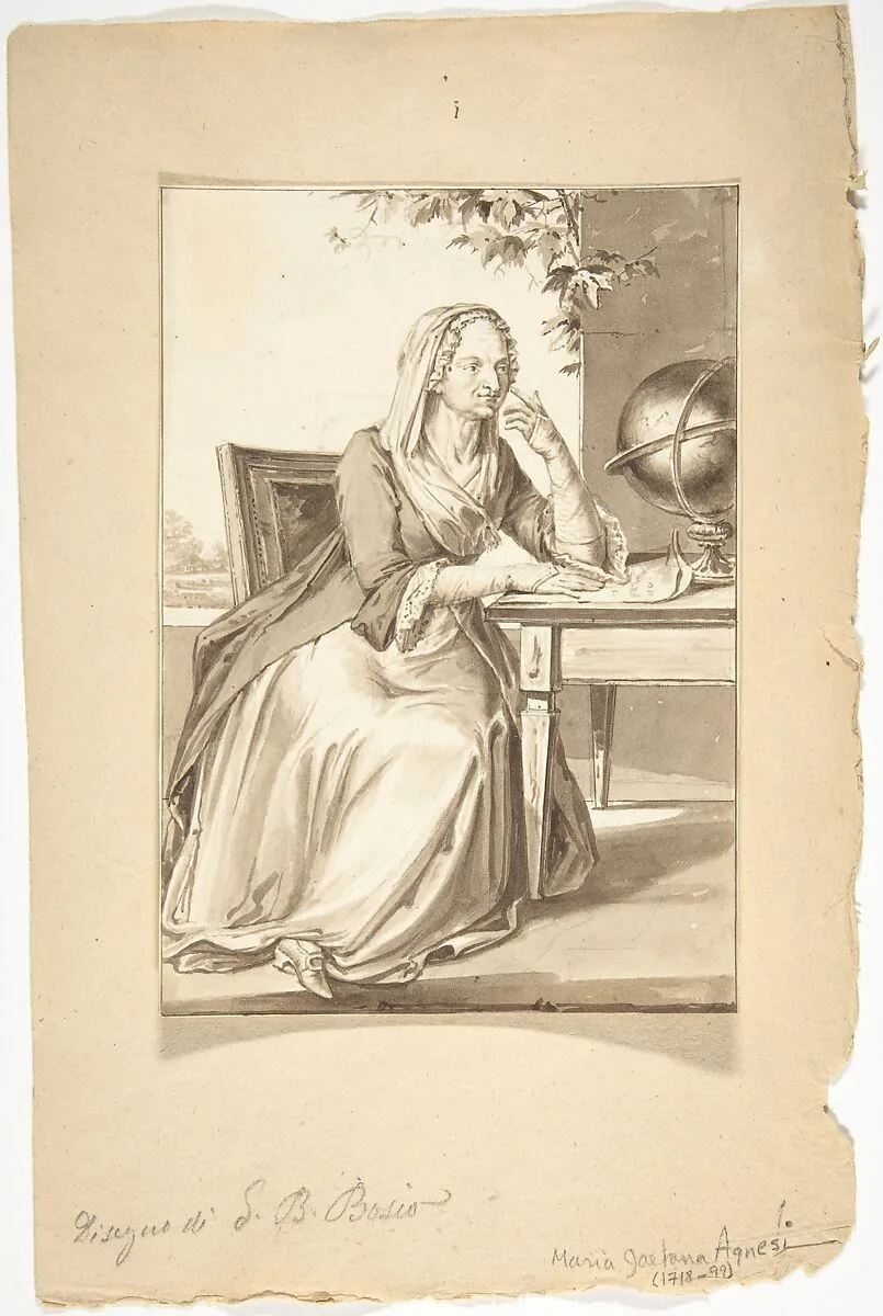 Portrait of Maria Gaet - Agnesi — Jean-Baptiste-François Bosio