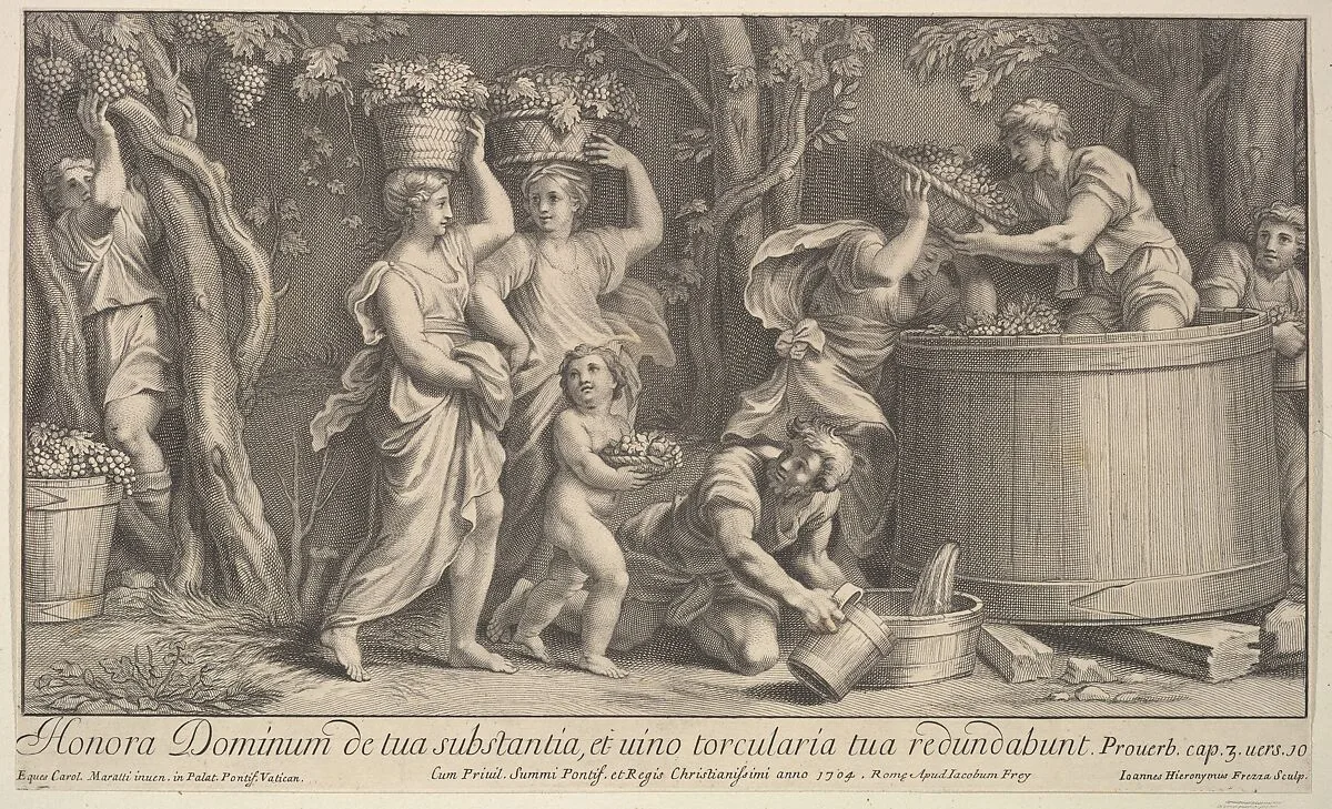 Vintage scene — Giovanni Girolamo Frezza|Carlo Maratti