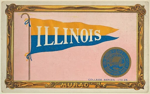 University of Illinois, version one, part of the College Series cabinet cards (T6)