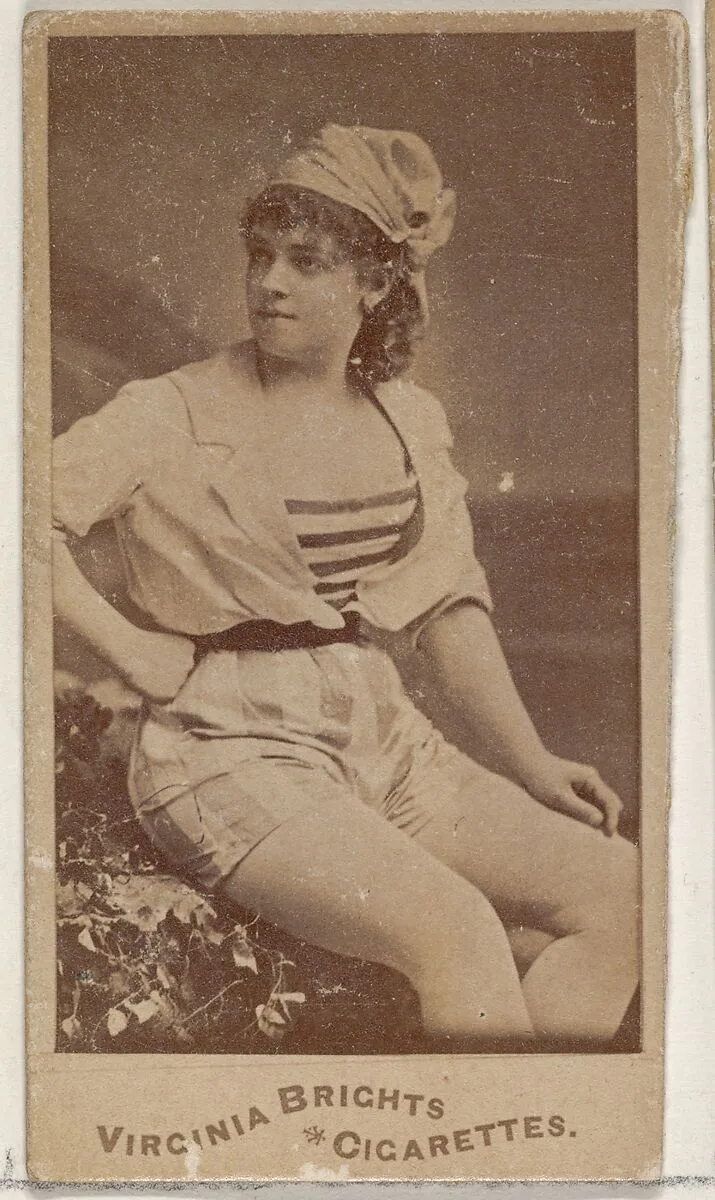 From the Actors and Actresses series (N45, Type 4) for Virginia Brights Cigarettes — Allen & Ginter