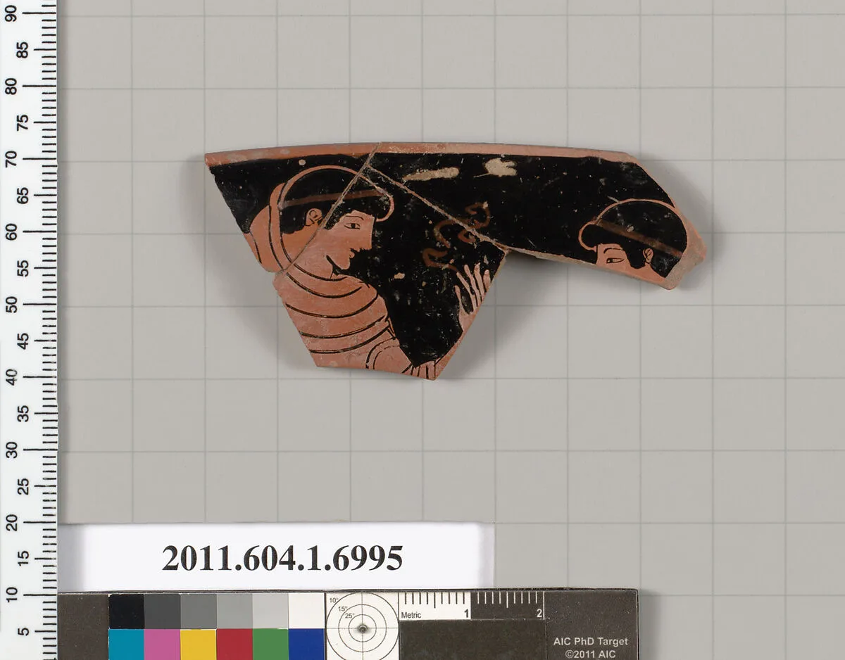 Terracotta rim fragment of a kylix (drinking cup) — Unknown